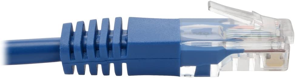 Tripp Lite Cat5 Cat5e Molded Patch Cable 350Mhz UTP Blue RJ45 M/M 12ft 12' (N002-012-BL)