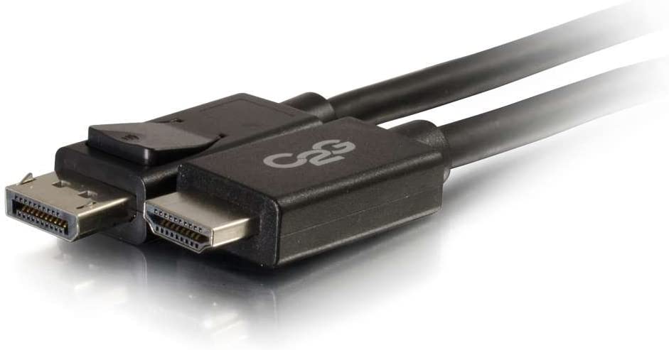 C2g/ cables to go C2G Display Port Cable, Display Port to HDMI, Male to Male, Black, 6 Feet (1.82 Meters), Cables to Go 54326 6 Feet DisplayPort To HDMI