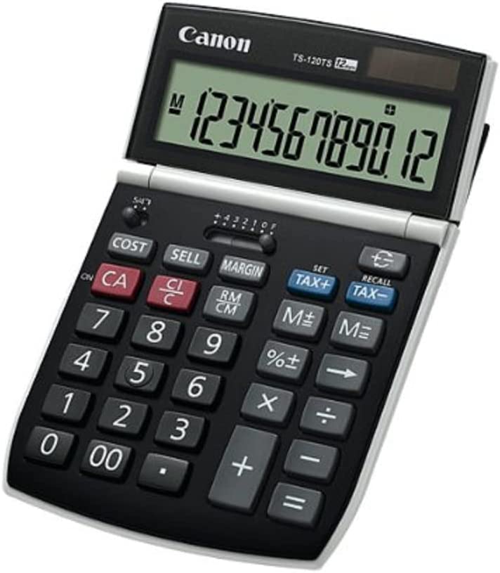 Canon TS-120TS Desktop 12 digit Calculator with Tax and Cost/Sell/Margin Calculations