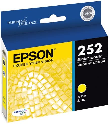 EPSON T252 DURABrite Ultra Ink Standard Capacity Yellow Cartridge (T252420-S) for select Epson WorkForce Printers