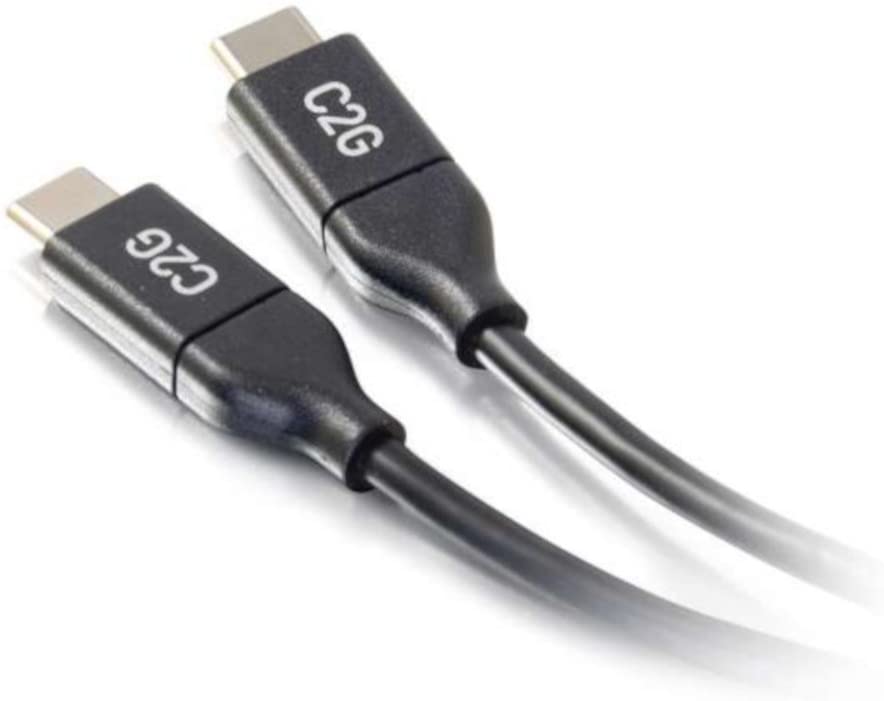C2g/ cables to go C2G USB Cable, USB 2.0 Cable, USB C to C Cable, Black, 3 Feet (0.91 Meters), Cables to Go 28827 3 Feet Type C Male to C Male 5A