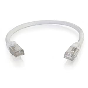 C2g/ cables to go C2G 00914 Cat6 Cable - Snagless Shielded Ethernet Network Patch Cable, White (1 Foot, 0.30 Meters) 1 Foot White