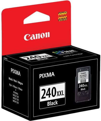 Canon PG-240 XXL Black Ink Cartridge & PG-240 XL Black Ink Catridge Compatible to Printer MG2120, MG3120, MG4120, MX512, MX432, MX372, MX522, MX452, MG3520, MG3620, MX472, MX532, TS5120 Black Ink + Black Ink