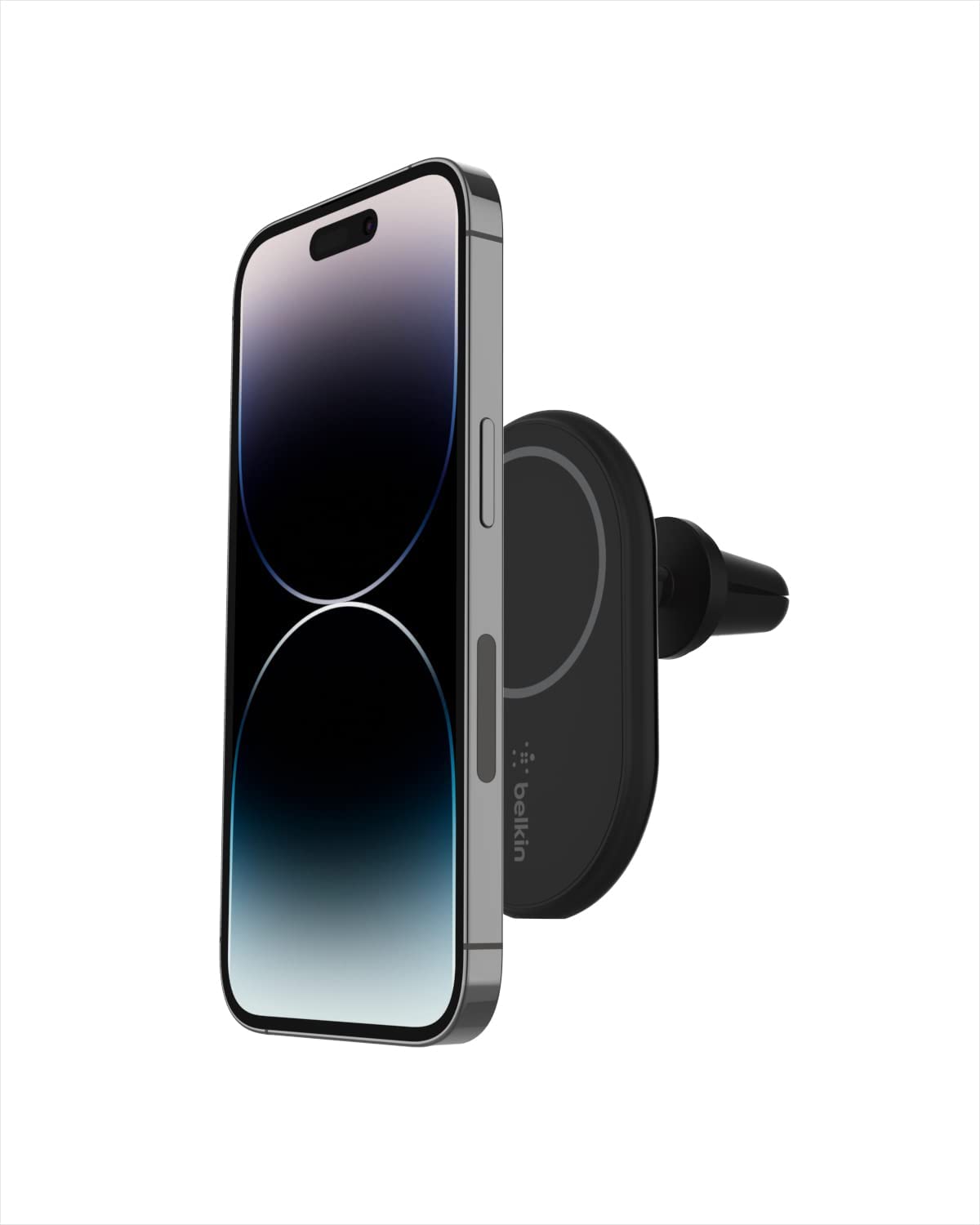 Belkin Magnetic Wireless Car Charger - MagSafe Compatible Car Mount Wireless Charger - Air Vent Mount With Included Power Supply for iPhone 14, iPhone 13 & iPhone 12 - Car Magnetic Phone Mount Charger Charging Mount