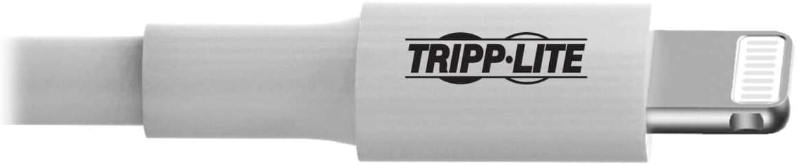 Tripp Lite Apple MFI Certified 6-Feet 2M Lightning to USB Cable Sync Charge iPhone/iPod/iPad - White (M100-006-WH) White 6 ft.