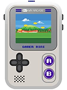 My Arcade Gamer Mini Classic-Purple: Miniature Handheld Gaming System Packed with 160 Games, 1.8'' Color Display (DGUN-3924), Small