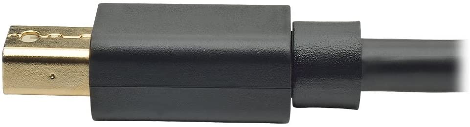 Tripp Lite Mini DisplayPort to DisplayPort Cable, 4K x 2K @ 60Hz, 4096 x 2160 (M/M), Black, 6-ft (P583-006-BK) 6-ft Black