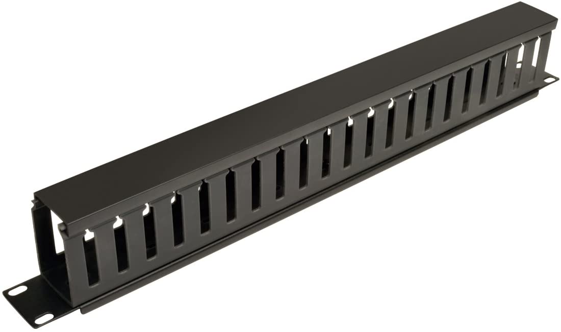 Tripp Lite SRCABLEDUCT1U Rack Enclosure Horizontal Cable Manager (finger duct) 1URM Finger Duct Black Horizontal