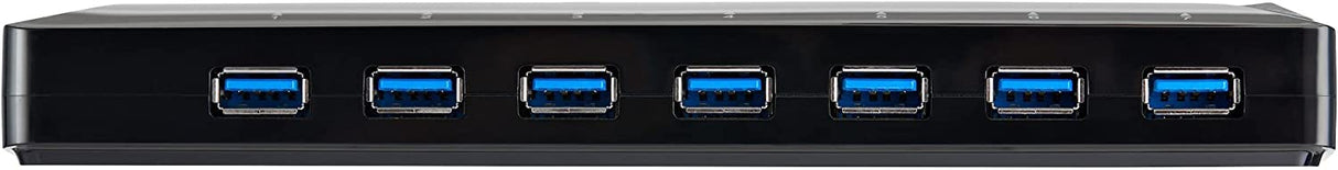 StarTech.com 9 Port USB 3.0 Hub - 7 x USB-A, 2 x USB-A Fast Charge Ports - Multi Port Powered USB Charging Station (ST93007U2C) Black 7 Port + 2 Charge Port