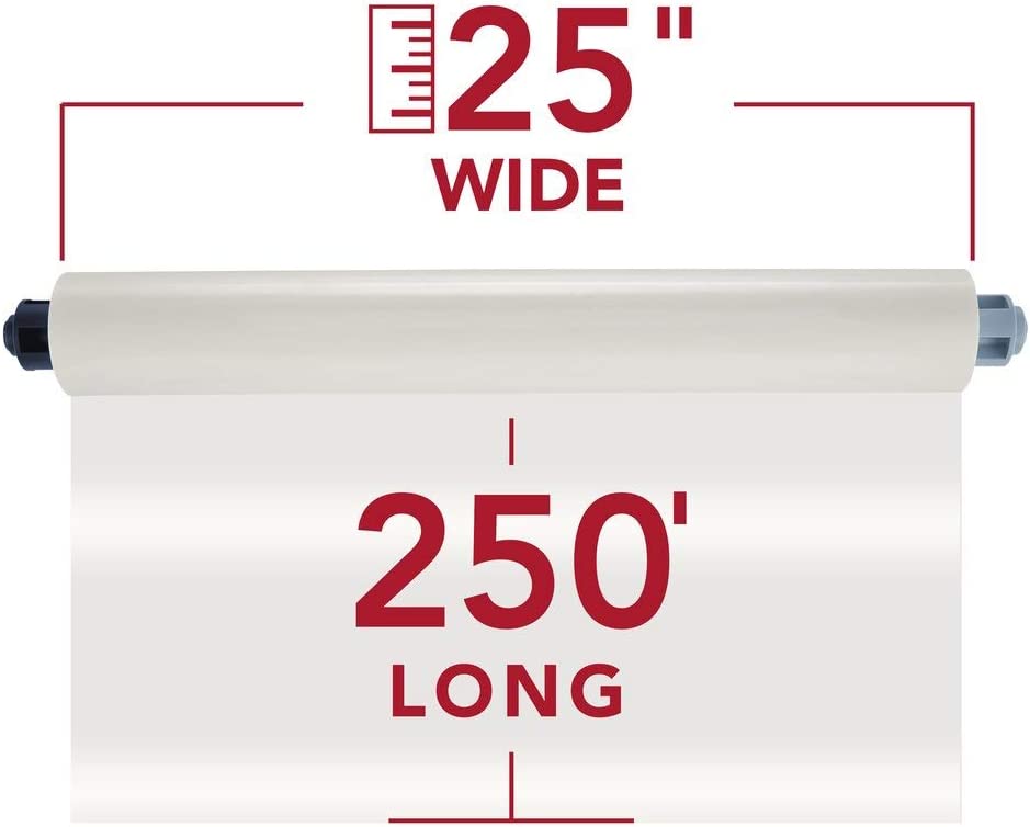 GBC Pinnacle EZ Load Blue End Cap Laminating Roll Film, NAP II, 3 Mil, 25 inches x 250 feet, 2 Pack (3748204EZ) 3mil-Matte 25" x 250'