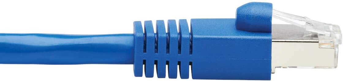 Tripp Lite Cat6a 10G Ethernet Cable, PoE, CMR-LP, Snagless F/UTP Network Patch Cable (RJ45 M/M), Blue, 50 ft. (N261P-050-BL)