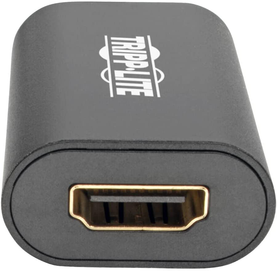 Tripp Lite USB C to HDMI Video Adapter Converter, 4K x 2K, M/F, Thunderbolt 3 Compatible USB Type C, 6" (U444-06N-HD4K6B) , Black 4K HDMI Video Adapter