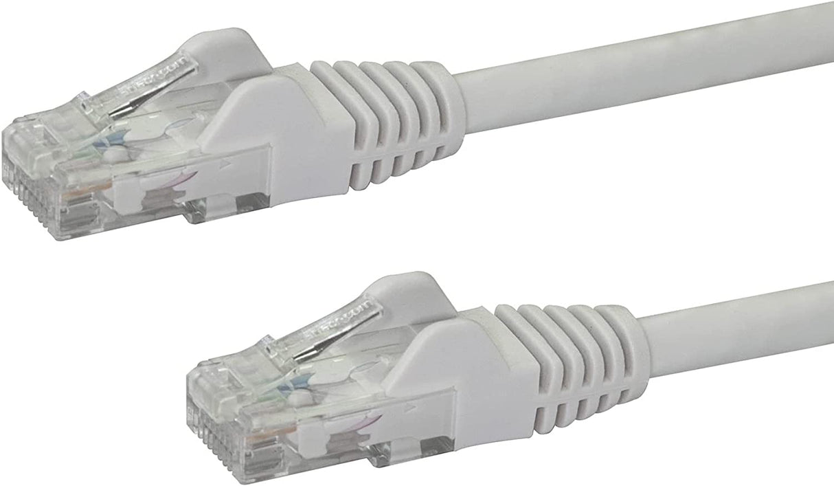 StarTech.com 35ft CAT6 Ethernet Cable - White CAT 6 Gigabit Ethernet Wire -650MHz 100W PoE RJ45 UTP Network/Patch Cord Snagless w/Strain Relief Fluke Tested/Wiring is UL Certified/TIA (N6PATCH35WH) White 35 ft / 10.6 m 1 Pack