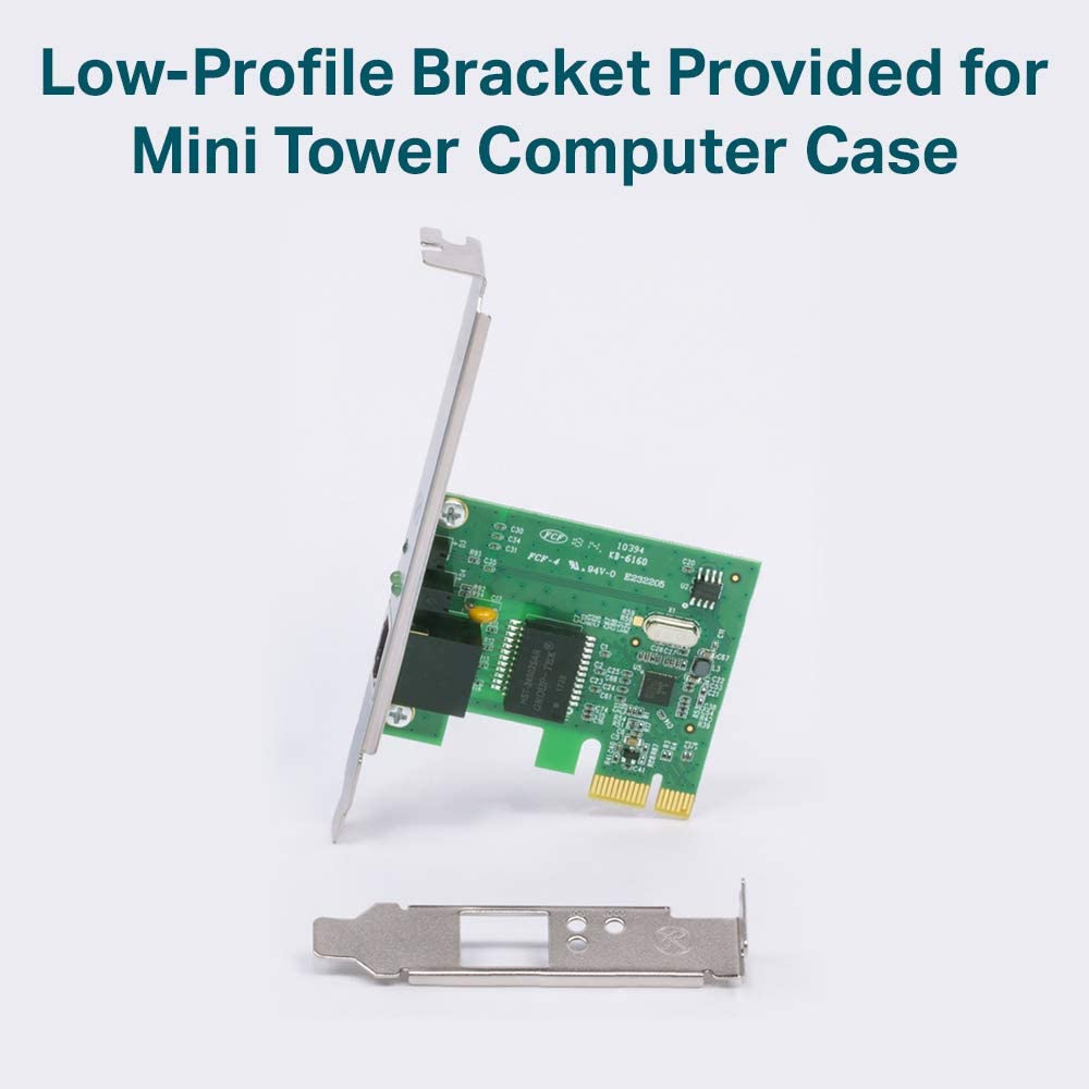 TP-Link 10/100/1000Mbps Gigabit Ethernet PCI Express Network Card (TG-3468), PCIE Network Adapter, Network Card, Ethernet Card for PC, Win10 supported Wired Gigabit PCIe Adapter