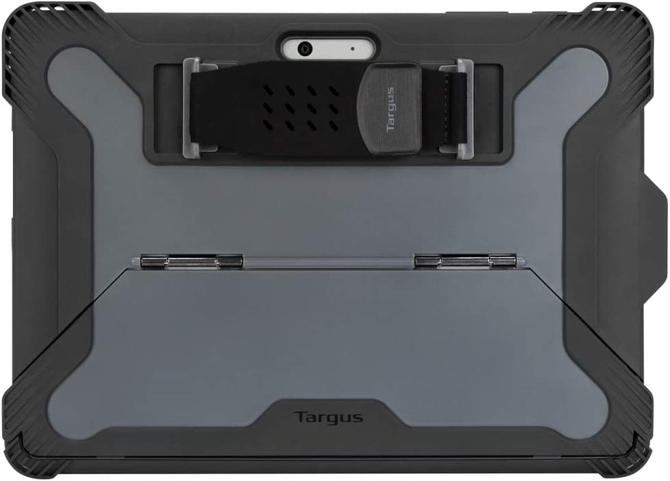 Targus SafePort Rugged Microsoft Surface Go 2 and Surface Go Case Cover with Hands Free Kickstand, Military Grade Drop-Safe Protection, Stylus Holder, Secure Closure, Gray (THD491GL) Black