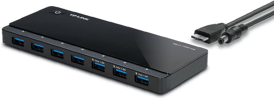 TP-Link USB 3.0 7-Port Hub UH700 - USB - External - 7 USB Port(s) - 7 USB 3.0 Port(s) - Linux, Mac, PC