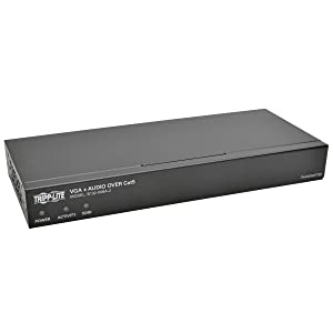 Tripp Lite 8-Port VGA with Audio Over Cat5/Cat6 Extender/Splitter, Box-Style Transmitter with EDID, 1920 x 1440 @ 60 Hz, Up to 1,000 ft. (B132-008A-2) 8-Port Transmitter VGA +Audio
