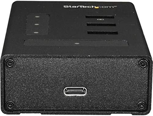 StarTech.com 4 Port USB 3.0 Hub - USB Type-A to 1x USB-C & 3x USB-A - Commercial Metal USB Hub - SuperSpeed 5Gbps USB 3.1/3.2 Gen 1 - Self Powered - BC 1.2 Fast Charge - Mountable/Rugged (HB30A3A1CST) 0.9" x 2.4" x 3.9" 3x USB-A + 1x USB-C