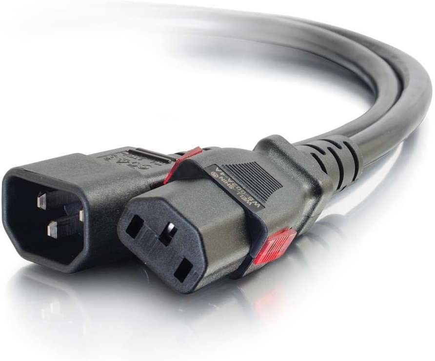 C2g/ cables to go C2G/Cables to Go 10360 Locking C14 to C13 10A 250V Power Cord, Black (6 Feet)