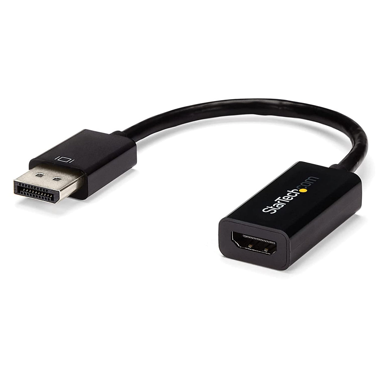 StarTech.com DisplayPort to HDMI Adapter - 4K 30Hz Active DisplayPort to HDMI Video Converter - DP to HDMI Monitor/TV/Display Cable Adapter Dongle - Ultra HD DP 1.2 to HDMI 1.4 Adapter (DP2HD4KS) 4K30Hz 4K HDMI Single