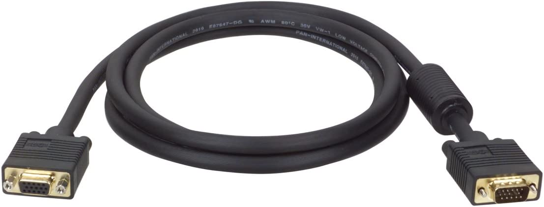 Tripp Lite VGA Coax Monitor Extension Cable High Resolution with RGB (HD15 M/F) 10-Feet(P500-010) 10 ft.
