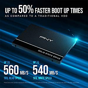 PNY CS900 500GB 3D NAND 2.5" SATA III Internal Solid State Drive (SSD) - (SSD7CS900-500-RB) Sata 2.5 500GB