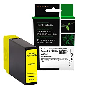 Clover imaging group Clover CIG Imaging Replacement High Yield Ink Cartridge Replacement for Canon PGI-1200XL, Yellow, 3.25 x 2 x 4.25 (118114)