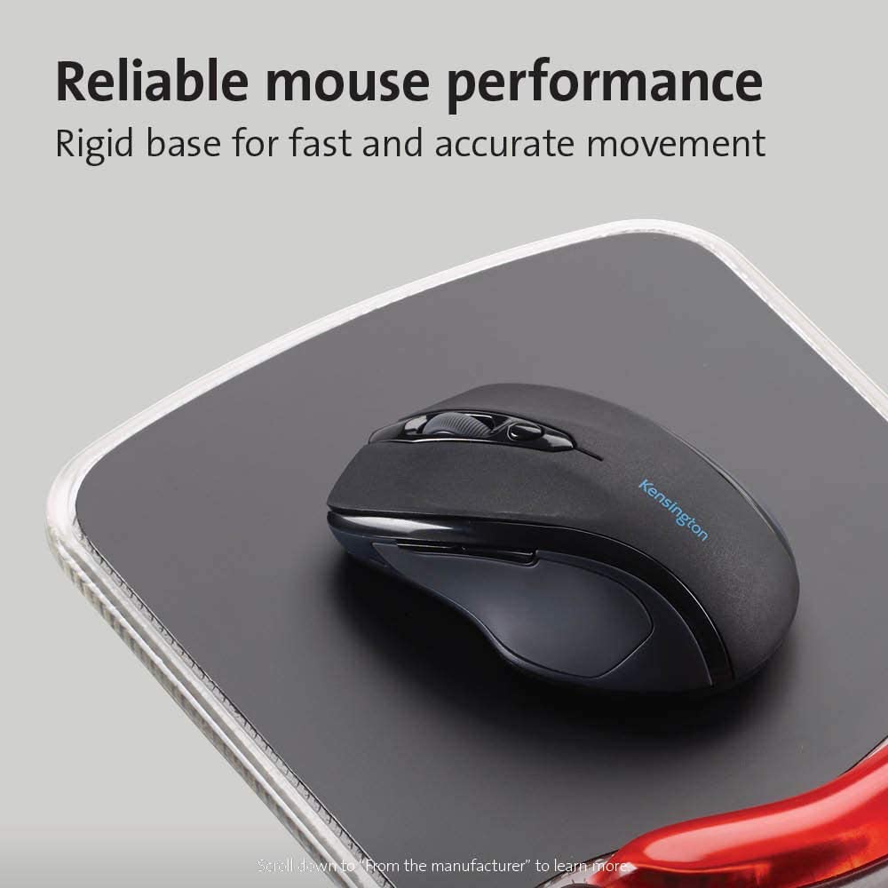 Kensington Duo Gel Mouse Pad with Wrist Rest - Red (K62402AM) Red Red Mouse Pad