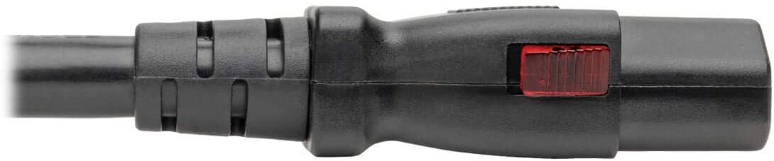 Tripp Lite Computer Power Cord (NEMA 5-15P to C13 Power Cord), Heavy Duty, Locking C13 Connector, 15A, 125V, 14AWG, 2 ft. (P007-L02)