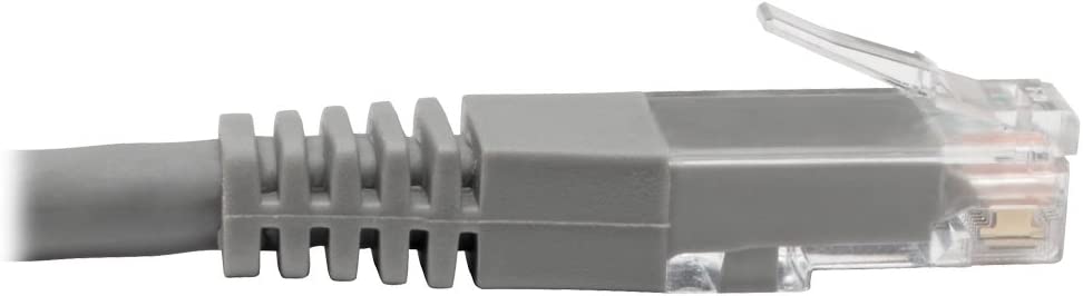 Tripp Lite Cat6 Cat5e Gigabit Molded Patch Cable RJ45 M/M 550MHz Gray 50ft 50' (N200-050-GY) 50 ft. Gray