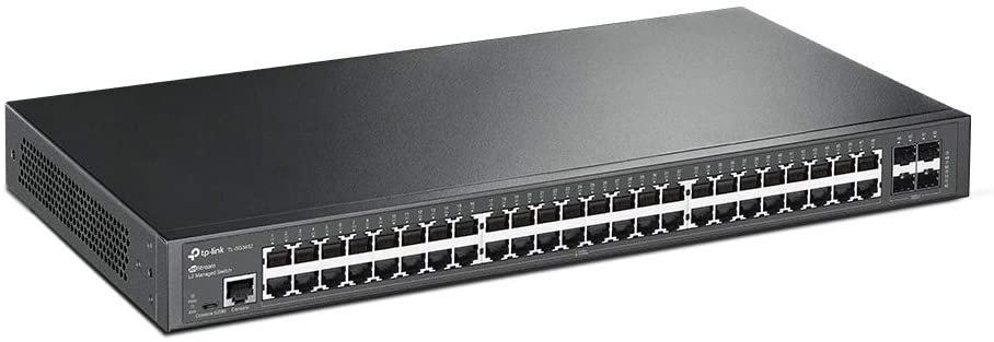 TP-Link TL-SG3452 | 48 Port Gigabit Switch, 4 SFP Slots | Omada SDN Integrated | L2+ Smart Managed | IPv6 | Static Routing | L2/L3/L4 QoS, IGMP & LAG | Limited Lifetime Protection 48 Port + 4 SFP Slots