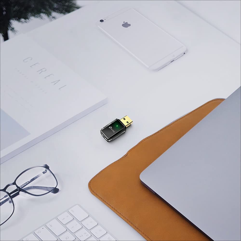 TP-Link Archer T2U V1 AC600 Wireless Dual Band USB Adapter, 2.4GHz 150Mbps/5Ghz 433Mbps, WiFi Dongle, Mini size, Supports Windows (XP/7/8/8.1/10), Mac OS (10.7-10.13)