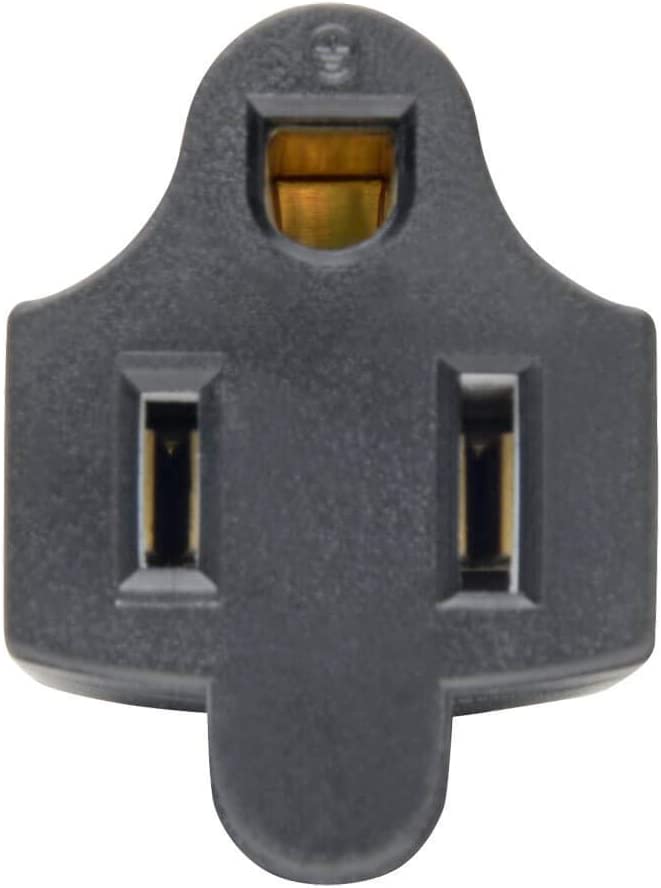 Tripp Lite Power Cord Adapter (NEMA 5-15R to C14 Adapter), 10A, 125V, Black (P002-000)