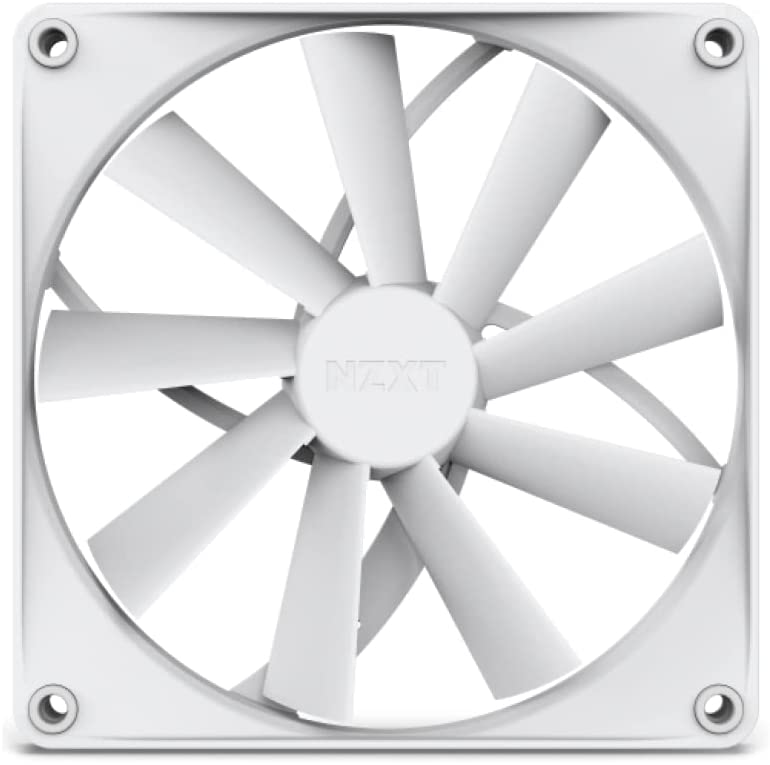 NZXT F140Q Quiet Airflow Fans - RF-Q14SF-W1 - Increase Air Volume - Quiet Operation - Long-Term Durability - 140mm Fan Single Pack - White
