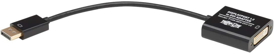 Tripp Lite DisplayPort to DVI Active Adapter Cable Video Converter Displayport 1.2 DP2DVI 6in (P134-06N-DVI-V2)