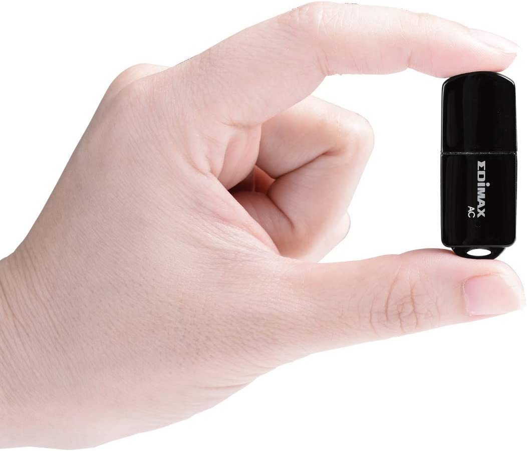 Edimax Wi-Fi 5 802.11ac Mini AC600 Dual-Band (2.4Ghz / 5Ghz) Adapter For PC USB Adapter Dongle, Win11 Plug-n-Play, Mac OS, Linux, EW-7811UTC