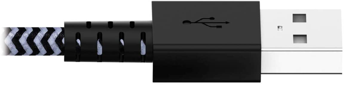 Tripp Lite Heavy Duty USB to Lightning Charging & Data Cable, Heavy Duty with Braided Jacket, MFi Certified for Apple iPhone, iPad & iPod - 6 Feet / 1.8 Meters, 2-Year Warranty (M100-006-HD) Black/White 6 ft. (Heavy Duty)