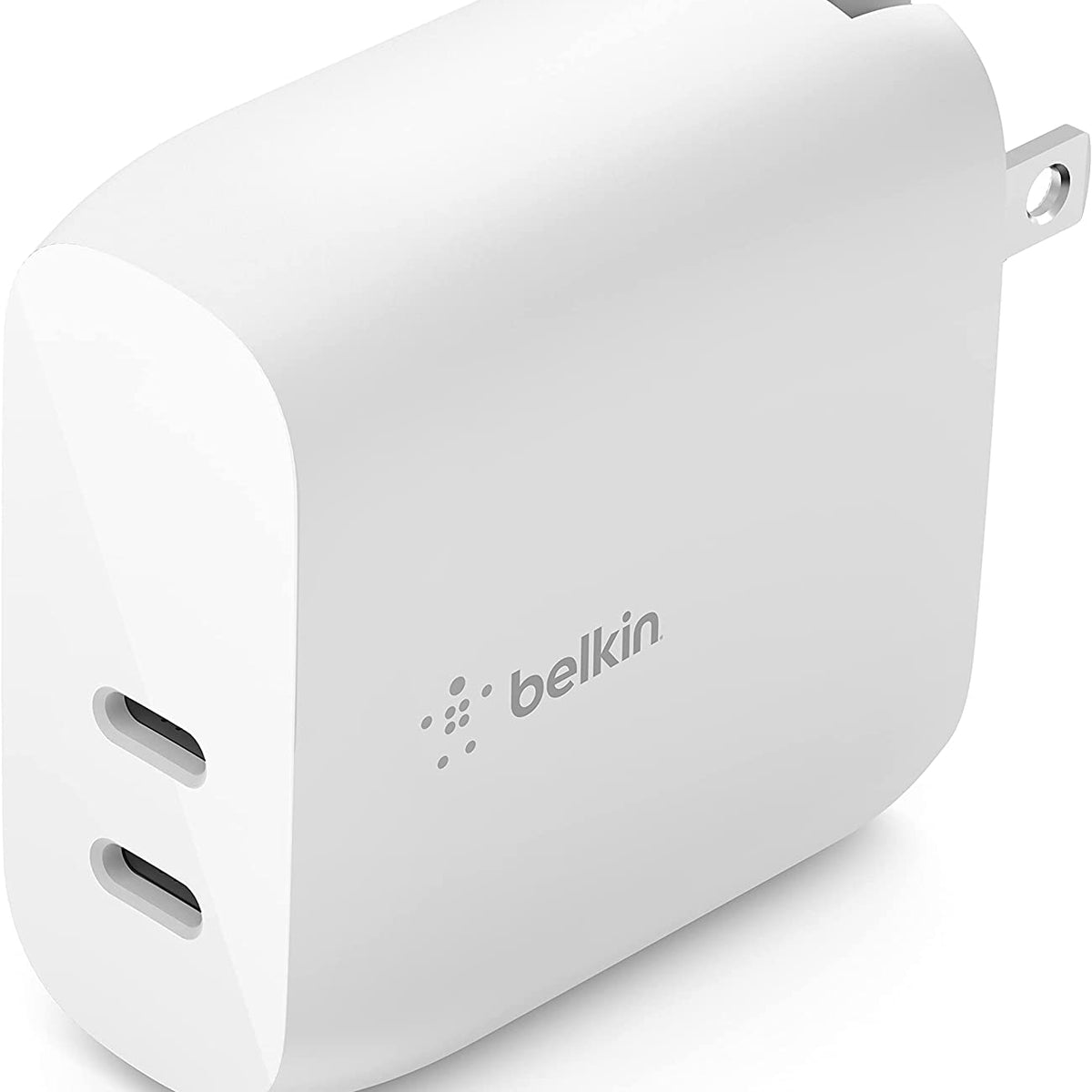 Belkin 40W USBC PD Wall Charger, Dual USBC Ports for 20W Per Port Fa