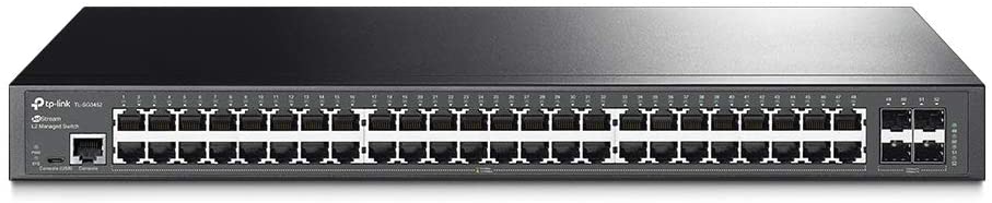 TP-Link TL-SG3452 | 48 Port Gigabit Switch, 4 SFP Slots | Omada SDN Integrated | L2+ Smart Managed | IPv6 | Static Routing | L2/L3/L4 QoS, IGMP & LAG | Limited Lifetime Protection 48 Port + 4 SFP Slots
