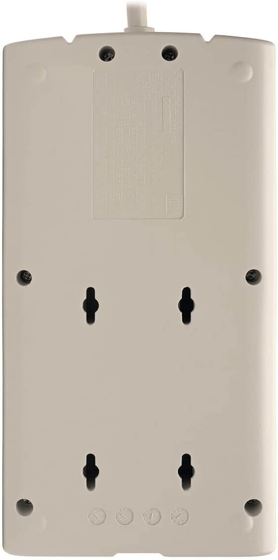 Tripp Lite TLP808 8-Outlet Surge Protector (1440 Joules, 8-Feet Cord) Light Gray