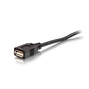 C2g/ cables to go C2G USB Long Extension Cable, USB Cable, USB A to A Cable, Black, 25 Feet (7.62 Meters), Cables to Go 38988 USB A Male to A Female 25 Feet Black