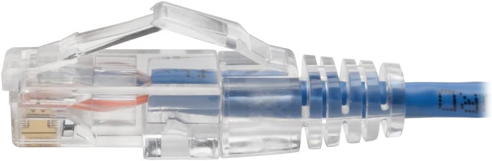 Tripp Lite Cat6 Gigabit Snagless Molded Slim UTP Patch Cable RJ45 M/M Blue 6in 6" (N201-S6N-BL)