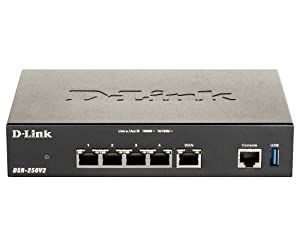 D-Link Unified Services VPN Router - for Small to Medium Business - 6 Ports - 4 RJ-45 Port(s) - 2 WAN Port(s) - Gigabit Ethernet - Desktop