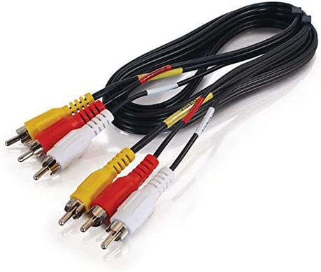 C2g/ cables to go C2G 40448 Value Series Composite Video + Stereo Audio Cable, Black (6 Feet, 1.82 Meters)