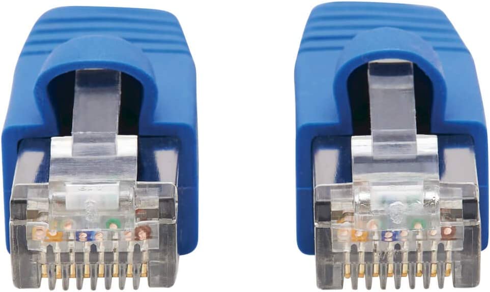Tripp Lite Cat6a 10G Ethernet Cable, PoE, CMR-LP, Snagless F/UTP Network Patch Cable (RJ45 M/M), Blue, 30 ft. (N261P-030-BL)