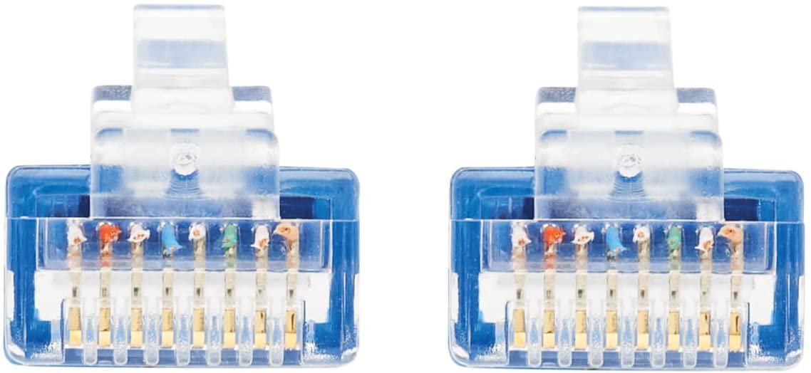 Tripp Lite CAT6 Ethernet Cable, Ultra Slim Cat6 Gigabit Cable, Molded UTP Network Patch Cable, Blue, 6 in (N200-UR6N-BL) 6in.