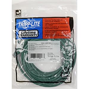 Tripp Lite Cat6 Gigabit Snagless Molded Patch Cable (RJ45 M/M) - Green, 25-ft.(N201-025-GN) 25-ft. Green