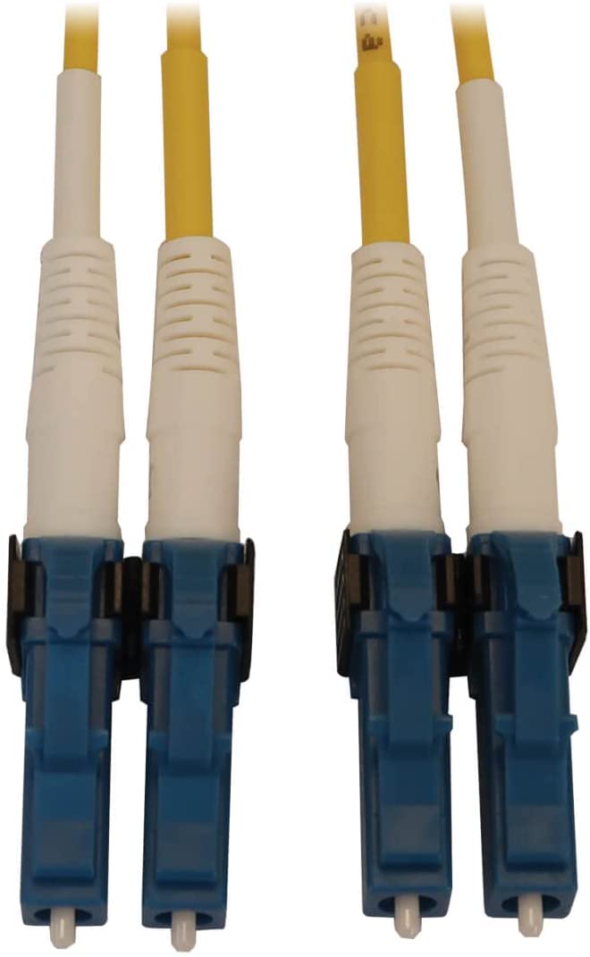 Tripp Lite Switchable Fiber Patch Cable, Single Mode Duplex, LC to LC, 9/125 OS2, 400 GbE, Yellow, LSZH Jacket, 2 Meters / 6.6 Feet, Lifetime Limited Manufacturer's Warranty (N370X-02M) 6.6 ft / 2M