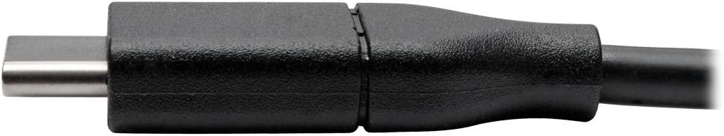 Tripp Lite USB 2.0 USB C Hi-Speed Cable w/ 5A Rating 20V M/M USB Type C USB-C Charging 6ft 6' (U040-006-C-5A),Black
