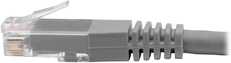 Tripp Lite Cat6 Cat5e Gigabit Molded Patch Cable RJ45 M/M 550MHz Gray 50ft 50' (N200-050-GY) 50 ft. Gray